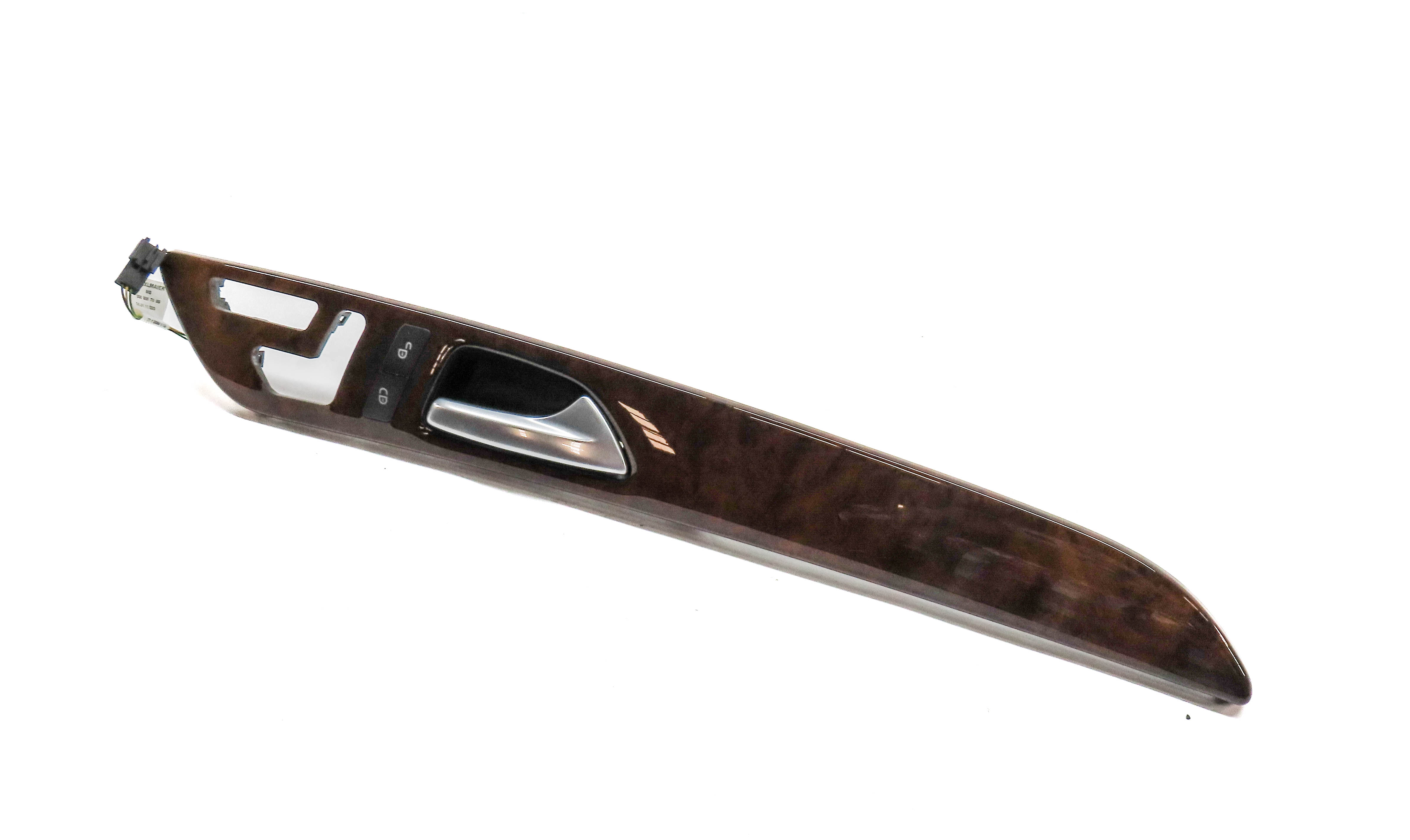 14 MERCEDES GL450 (X166) FRONT RIGHT PASSENGER INTERIOR DOOR TRIM PANEL (Walnut) — exact item pictured